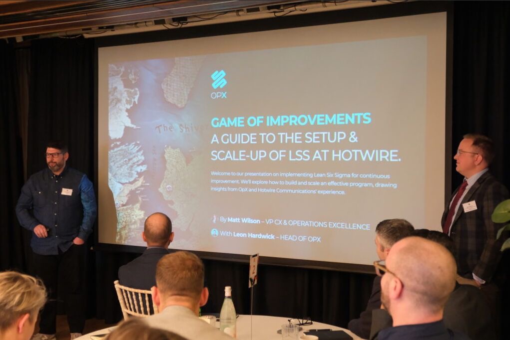 Leon presenting at OpX conference